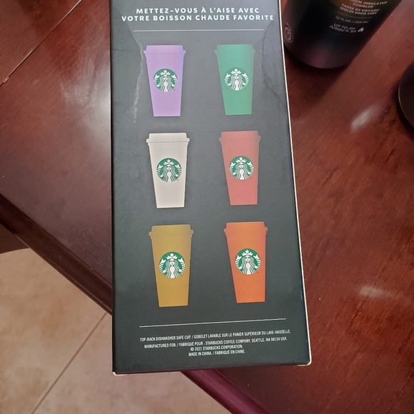 NWT Shimmery Starbucks reusable cups - Picture 3 of 5
